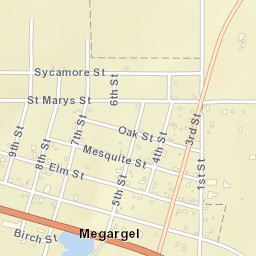 601 4th Street, Megargel, TX 76370, USA Street Map