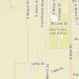 200-212 South West Street New Boston TX Street Map
