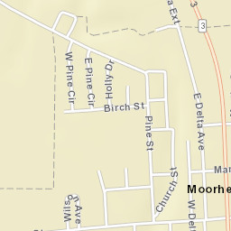 1000-1012 Olive Street, Moorhead, MS Street Map