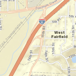 West Fairfield Alabama Street Map