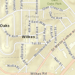 Wilkes Alabama Street Map