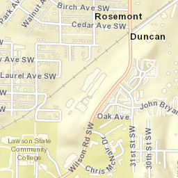 Duncan Alabama Street Map