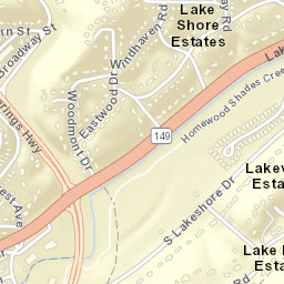 Lake Shore Estates Alabama Street Map