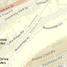 Beacon Hills Alabama Street Map