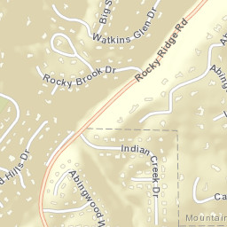 Rocky Bridge Alabama Street Map