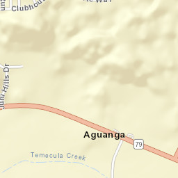 Aguanga California Street Map