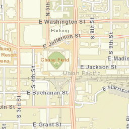 Phoenix, Arizona Street Map