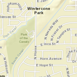 Wintercone Park Arizona Street Map