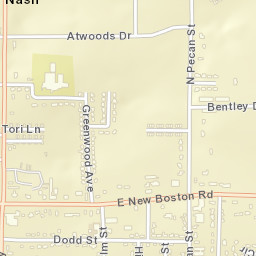 407-431 North Kings Highway, Nash, TX  Street Map