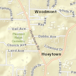 Woodmont Alabama Street Map