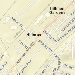 Hillman Alabama Street Map