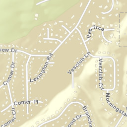 Vesclub Estates Alabama Street Map