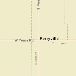 Perryville Arizona Street Map