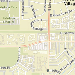 Hohokam Village Arizona Street Map