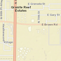 Granite Reef Estates Arizona Street Map