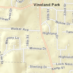 Vineland Park Alabama Street Map