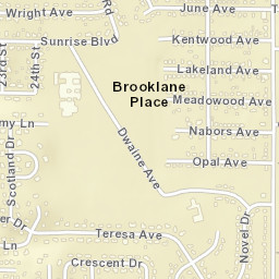 Brooklane Place Alabama Street Map