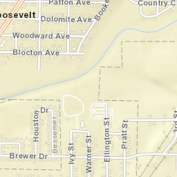 Roosevelt Alabama Street Map