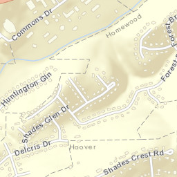 Crest Alabama Street Map
