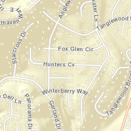 Tanglewood Alabama Street Map