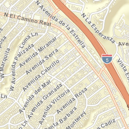 San Clemente California Street Map