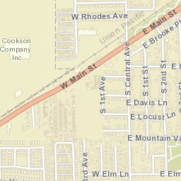 Byrds Mobile Park Arizona Street Map