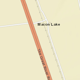 Macon Lake Arkansas Street Map