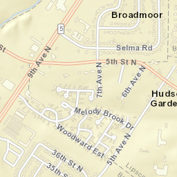 Hudson Gardens Alabama Street Map