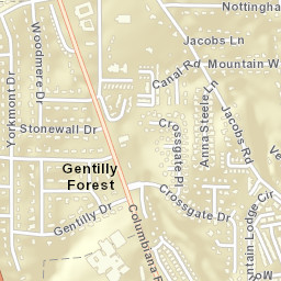 Gentilly Forest Alabama Street Map