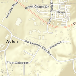 Acton Alabama Street Map