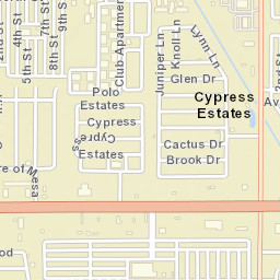 Cypress Estates Arizona Street Map