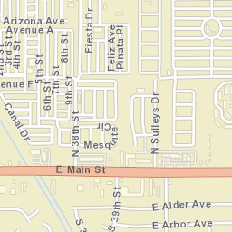 Citrus Gardens Arizona Street Map