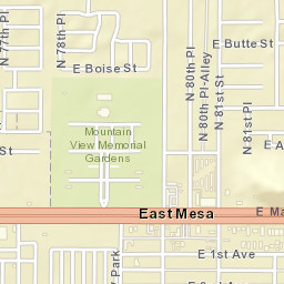 East Mesa Arizona Street Map