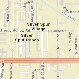 Silver Spur Village Arizona Street Map