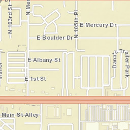 Danas Trailer Ranch Arizona Street Map