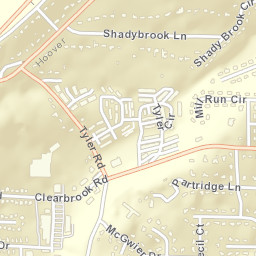 Crest Estates Alabama Street Map