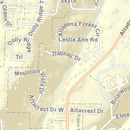 Dolly Ridge Estates Alabama Street Map