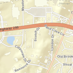 Shoal Run Alabama Street Map