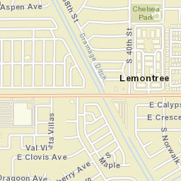 Lemontree Arizona Street Map