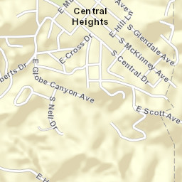 Central Heights Arizona Street Map