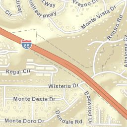 Monte D'Oro Alabama Street Map