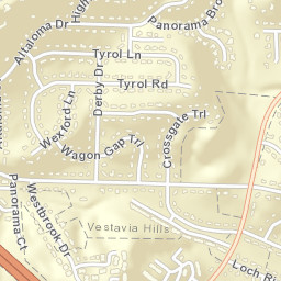 Derby Downs Estates Alabama Street Map