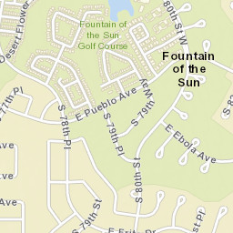 Fountain of the Sun Arizona Street Map