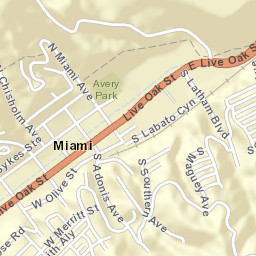 Miami Arizona Street Map