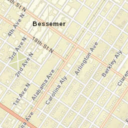 Bessemer Alabama Street Map