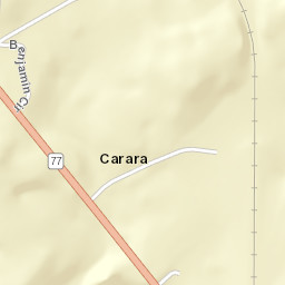 Carara Alabama Street Map