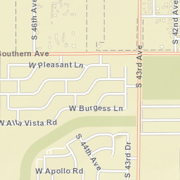4338-4398 West Southern Avenue, Laveen Street Map