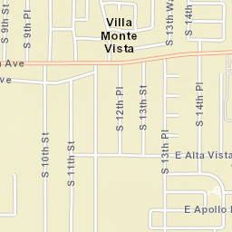 Villa Monte Vista Arizona Street Map