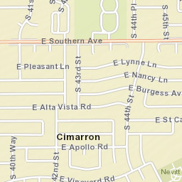 4225-4231 E Vineyard Rd Phoenix AZ Street Map