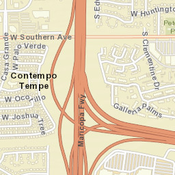 Contempo Tempe Arizona Street Map